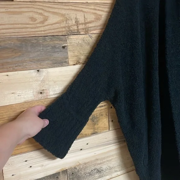 Sweet Lovely by Jen size M/L Black Super Soft Oversized Cocoon Cardigan Sweater - Picture 3 of 7
